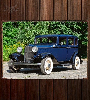 Металлическая табличка Ford Model B Deluxe Fordor Sedan (160)
